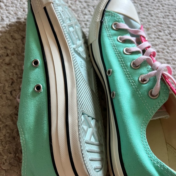 Converse Multi Color Chuck Taylor All Stars Green Pink White Mens 7 Women 9 - Picture 4 of 6